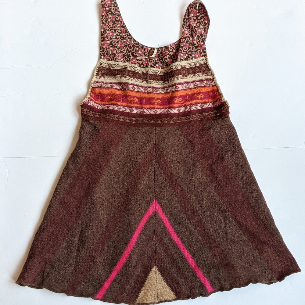Free People Patterned Top/Tunic, Size XS